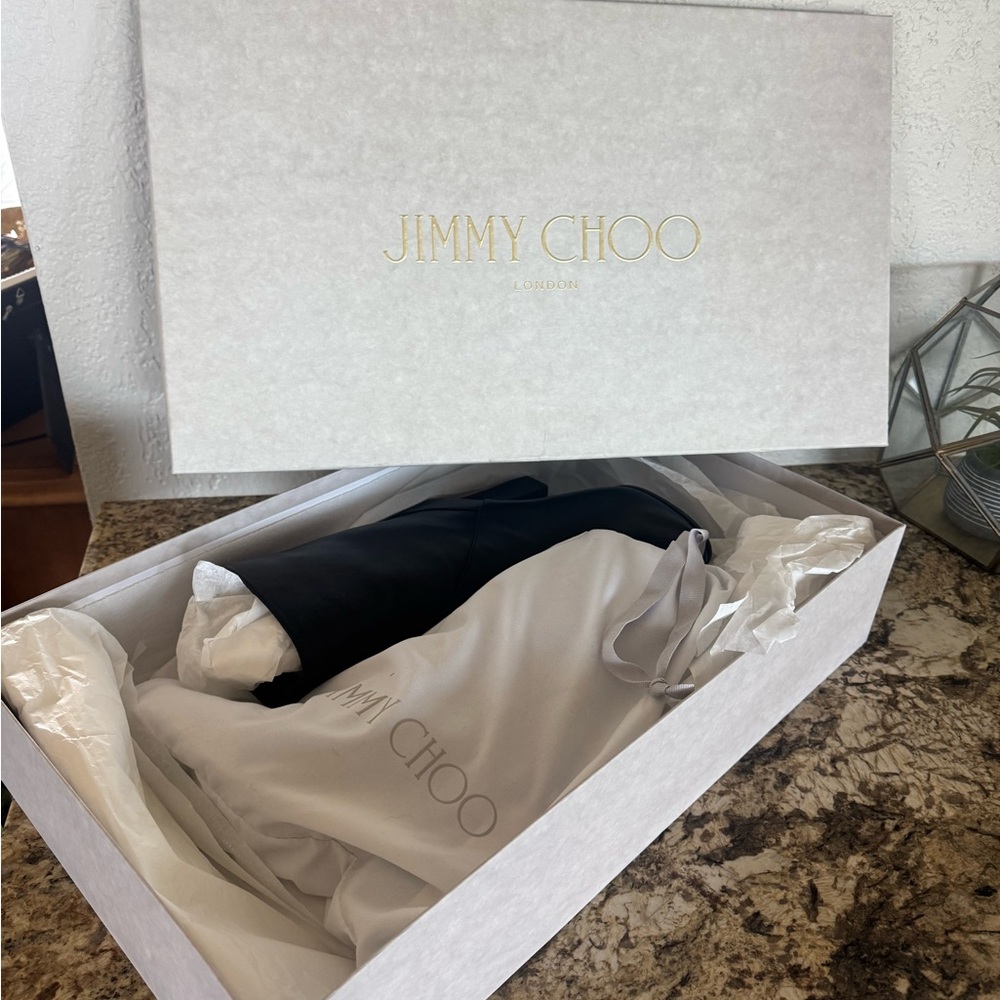 Jimmy Choo Black Leather Boots